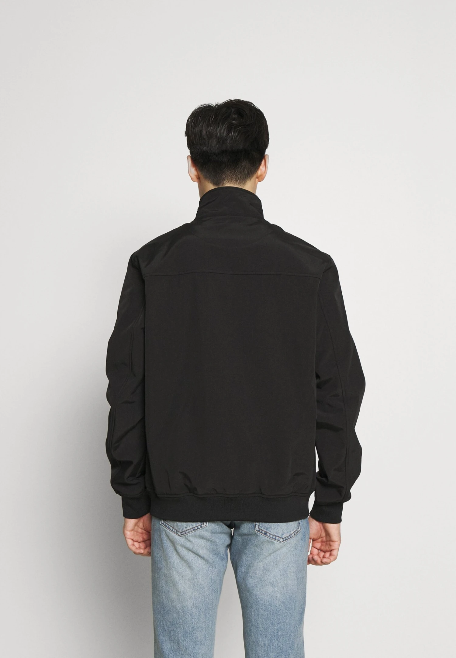 Lyle & Scott Funnel Neck Jacket - Summer Jacket - Jet Black - Image 3