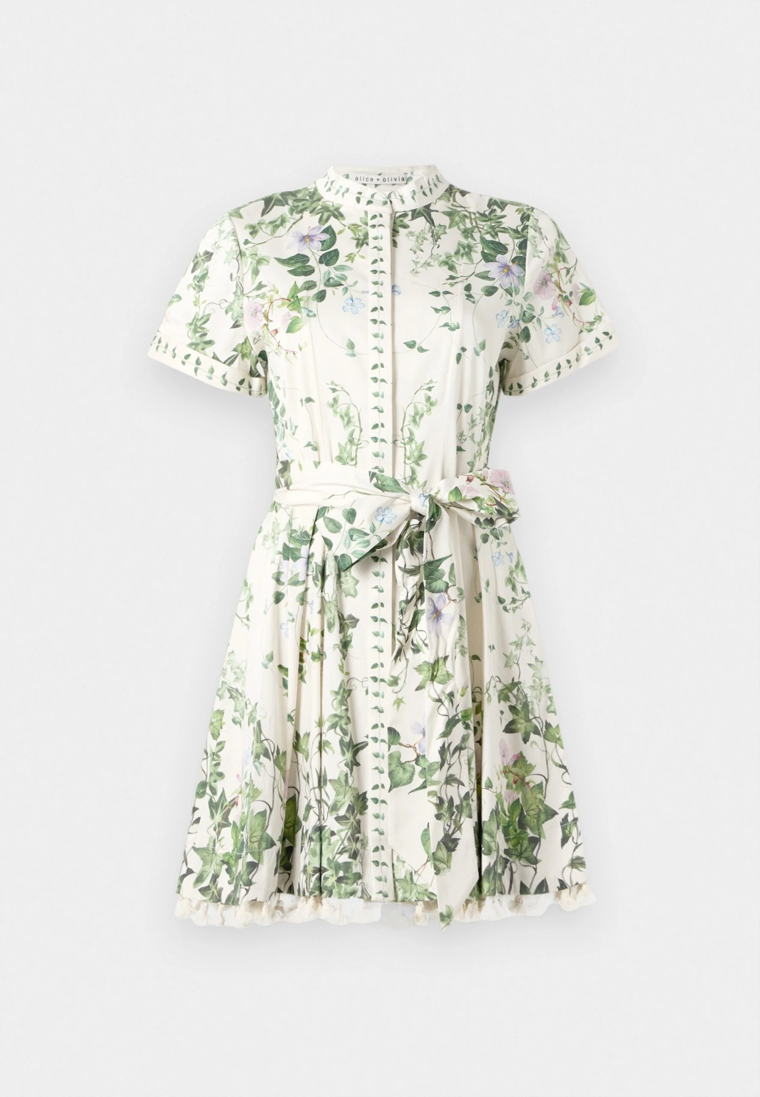Alice + Olivia LUCY ROLL MINI SHIRT DRESS - Shirt Dress - Ivy Romance - Image 6