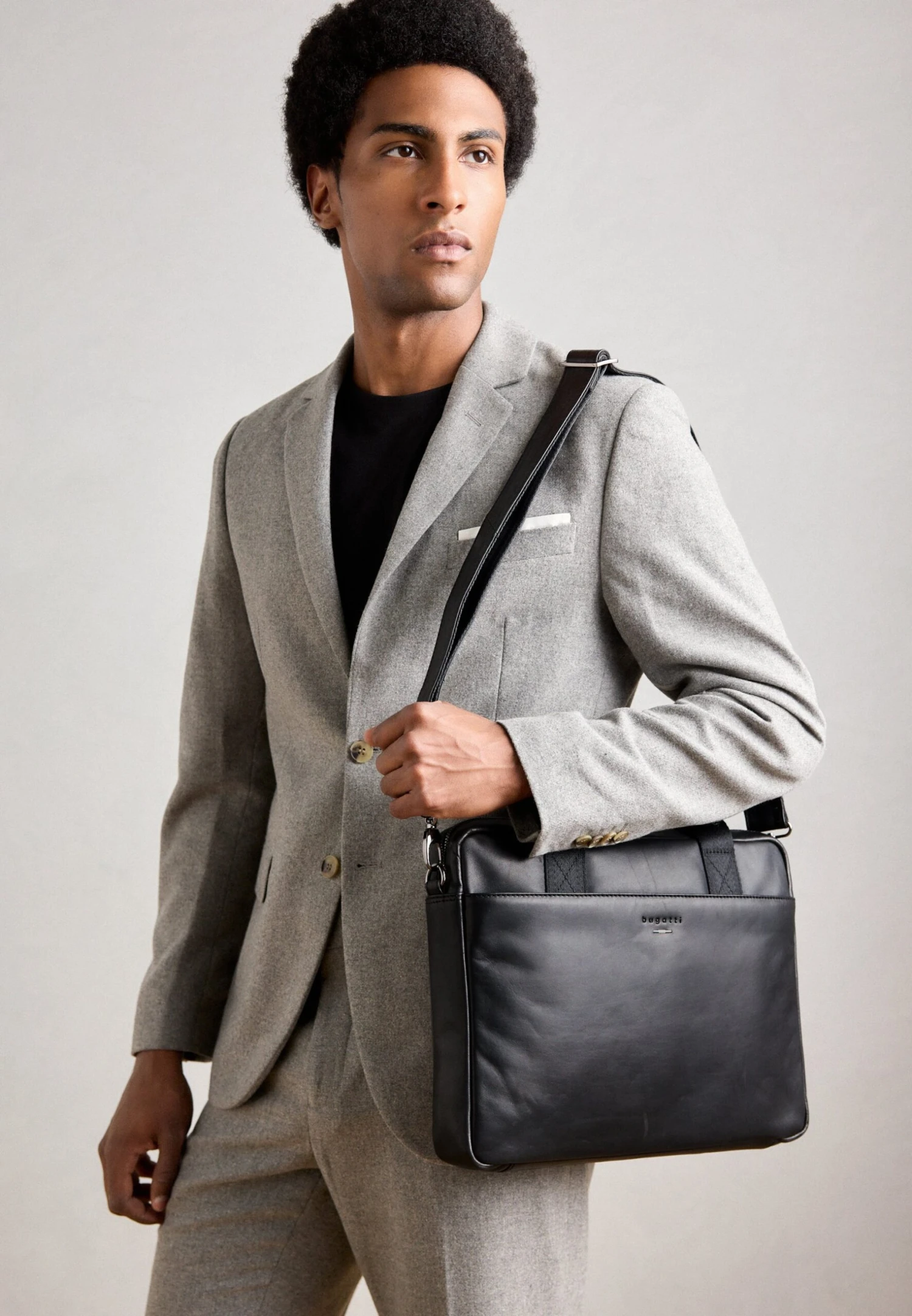 Bugatti ROMEO - Briefcase - Schwarz - Image 2