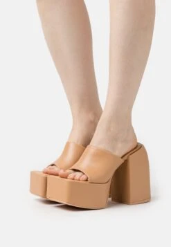 Raid Bina - Heeled Mules - Nude