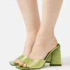 Raid Kyrah - Heeled Mules - Green