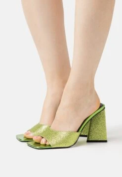 Raid Kyrah - Heeled Mules - Green