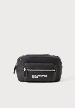 Karl Lagerfeld Jeans ESSENTIAL GRAINY BUMBAG - Bum Bag - Black