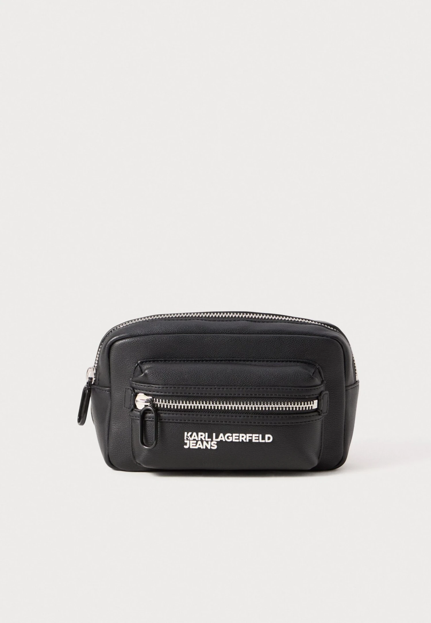 Karl Lagerfeld Jeans ESSENTIAL GRAINY BUMBAG - Bum Bag - Black