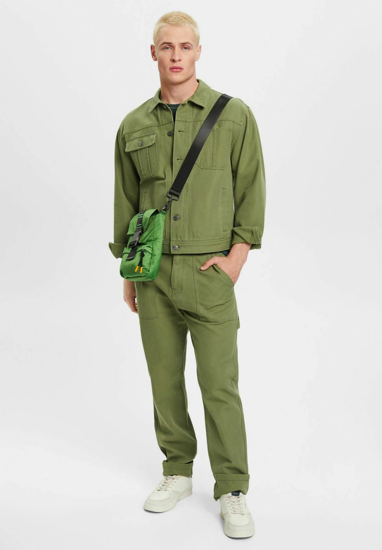 ESPRIT Trucker - Denim Jacket - Olive - Image 2