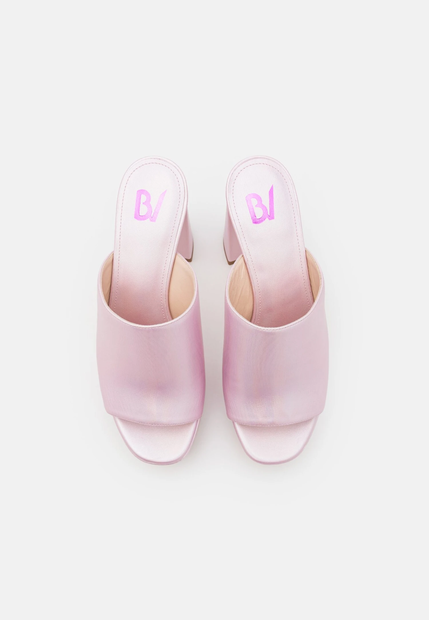 Anita - Heeled Mules - Pearl Rose - Image 5