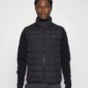 Marc O'Polo Vest Regular Fit Stand Up Collar - Waistcoat - Black