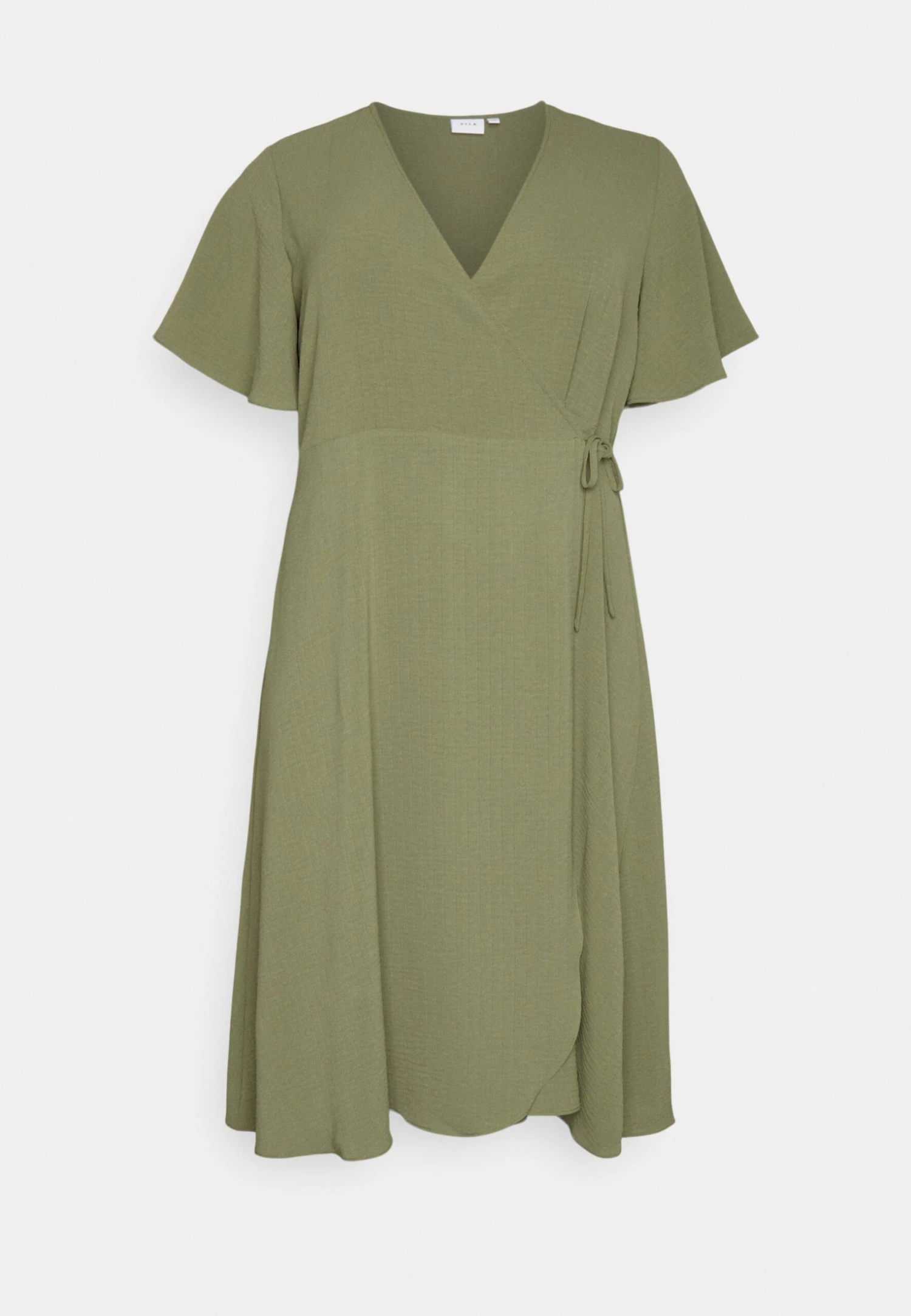 Vilovie Wrap Midi Dress - Day Dress - Four Leaf Clover - Image 5