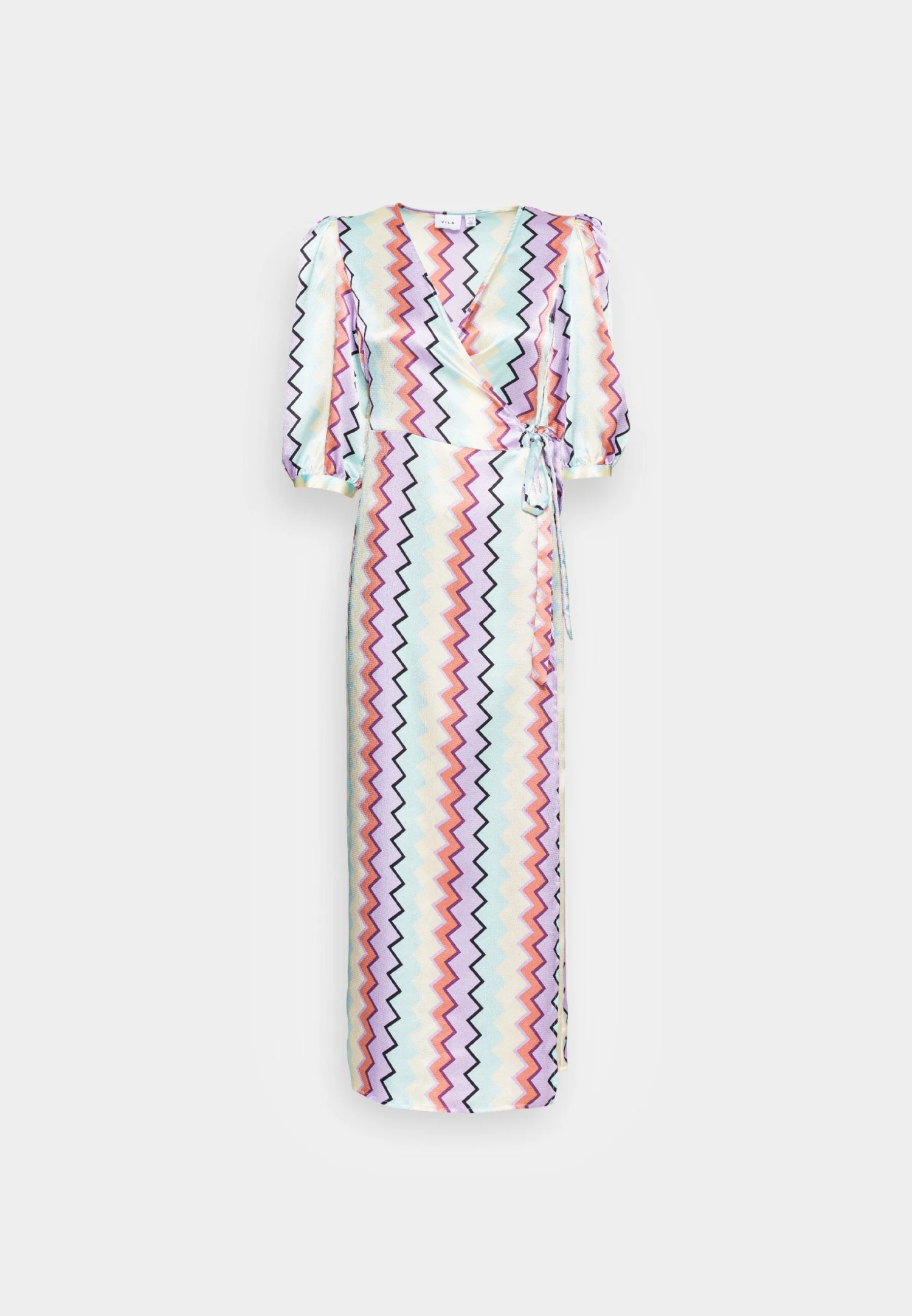 Vila Vicamila Wrap 3/4 Ankle Dress - Cocktail Dress / Party Dress - Pastel Lilac - Image 4