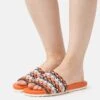 MELVIN & HAMILTON Petra 3 - Mules - Orange/Navy/White/Off White