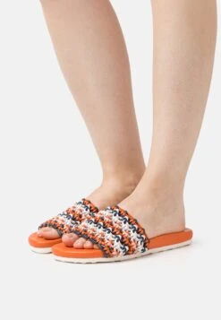 MELVIN & HAMILTON Petra 3 - Mules - Orange/Navy/White/Off White