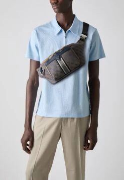 Guess MILANO BUMBAG - Bum Bag - Brown/blue