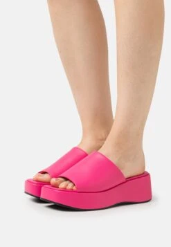 Monki Heeled Mules - Pink