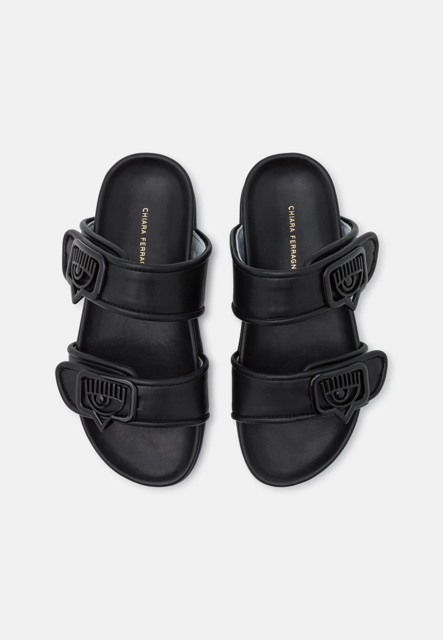 Chiara Ferragni Double Strap- Mules - Black - Image 5