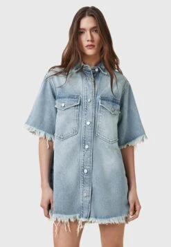 AllSaints DRESS - Denim Dress - Light Indigo