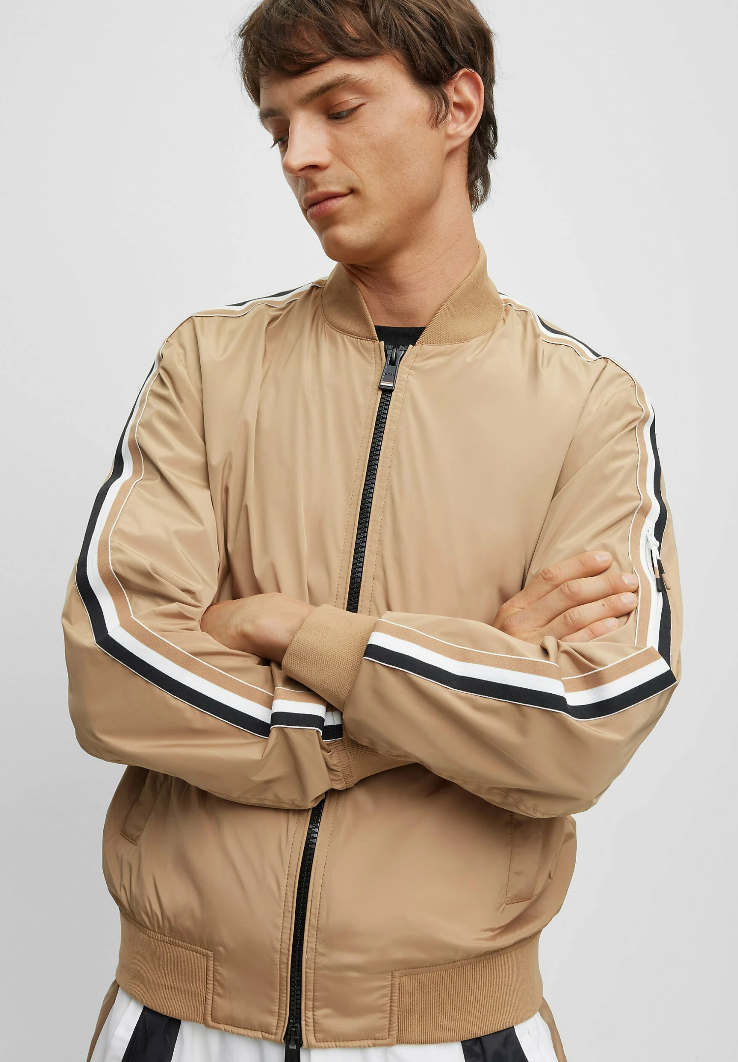 Boss Coltrane - Bomber Jacket - Beige - Image 5