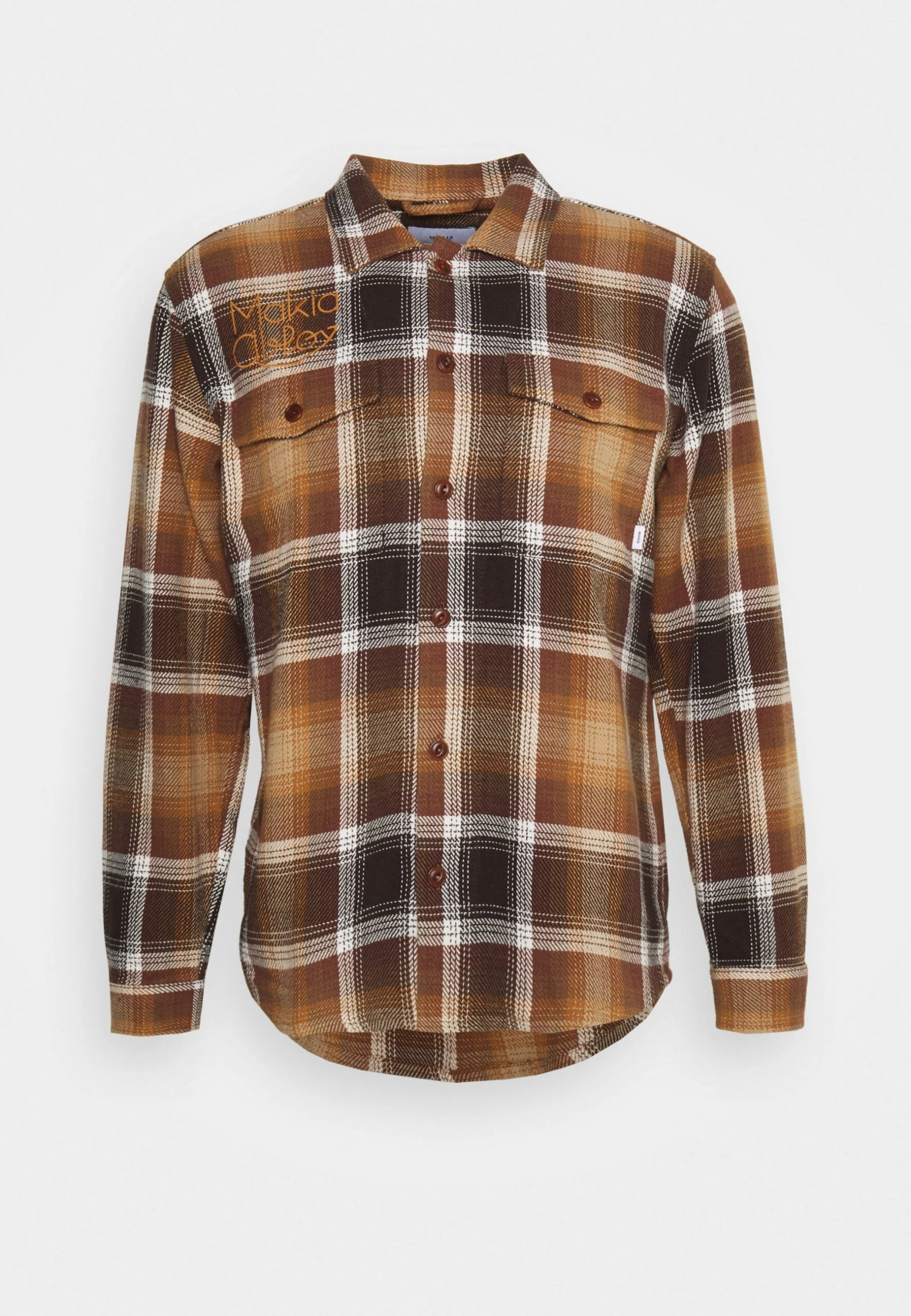 Makia Patent Overshirt - Light Jacket - Camel