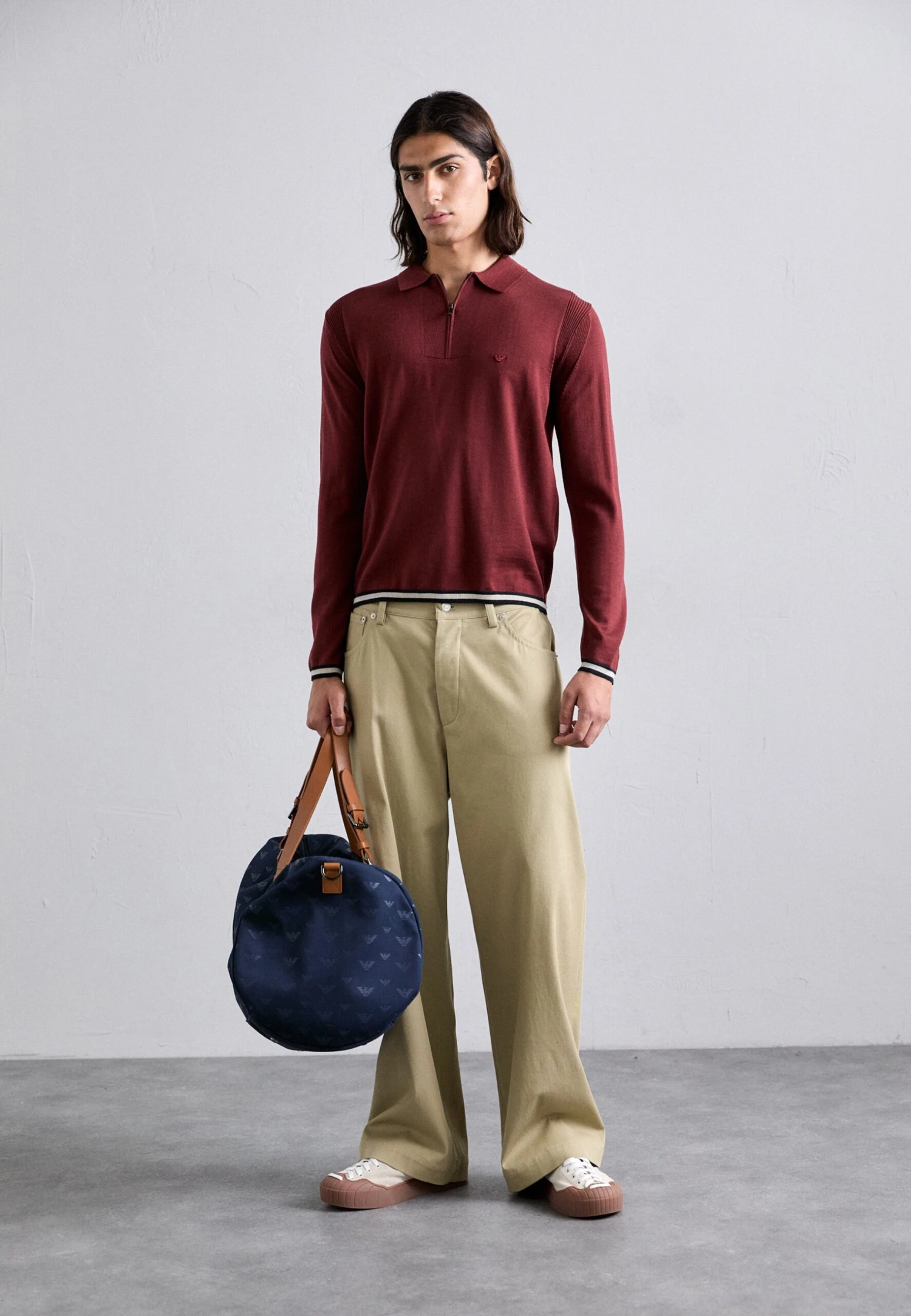 Emporio Armani HOLDALL - Weekend Bag - Iconico Blue - Image 3