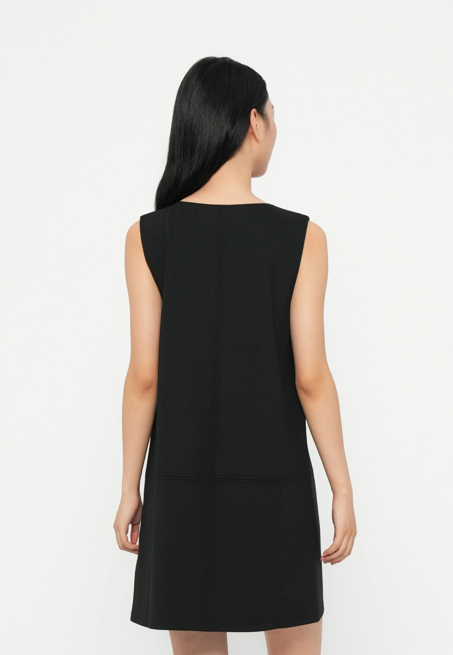 Calvin Klein V NECK MINI SHIFT DRESS - Day Dress - Black - Image 3