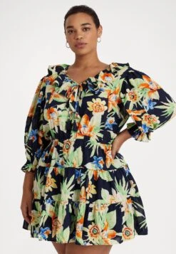 Ceporah Day Dress - Day Dress - Navy Multi