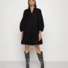 MOSS COPENHAGEN Mschlynella Cenilla Dress - Shirt Dress - Black