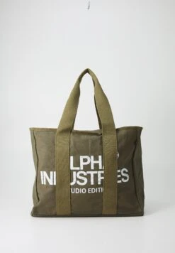 Alpha Industries STUDIO TOTE BAG LARGE UNISEX - Tote Bag - Dark Olive