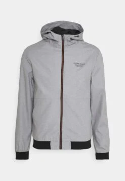 Jack & Jones Hood Noos - Summer Jacket - Light Grey Melange