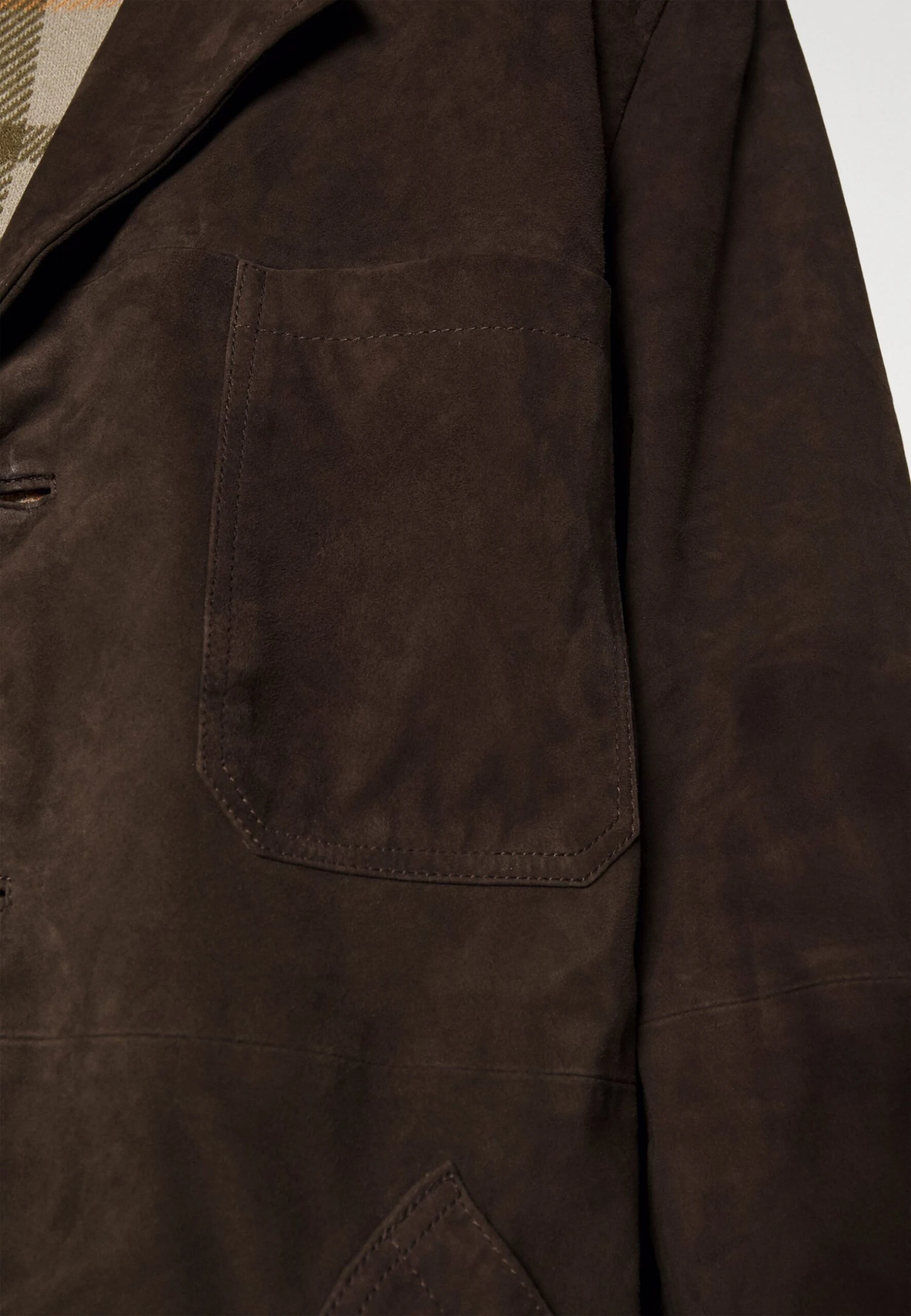 Painter Coat Suede - Leather Jacket - Brown - Image 6