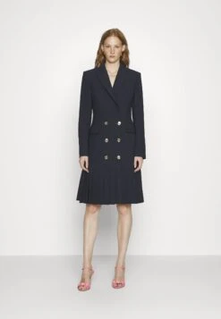 MOSCHINO Couture Buttons - Shift Dress - Dark Blue