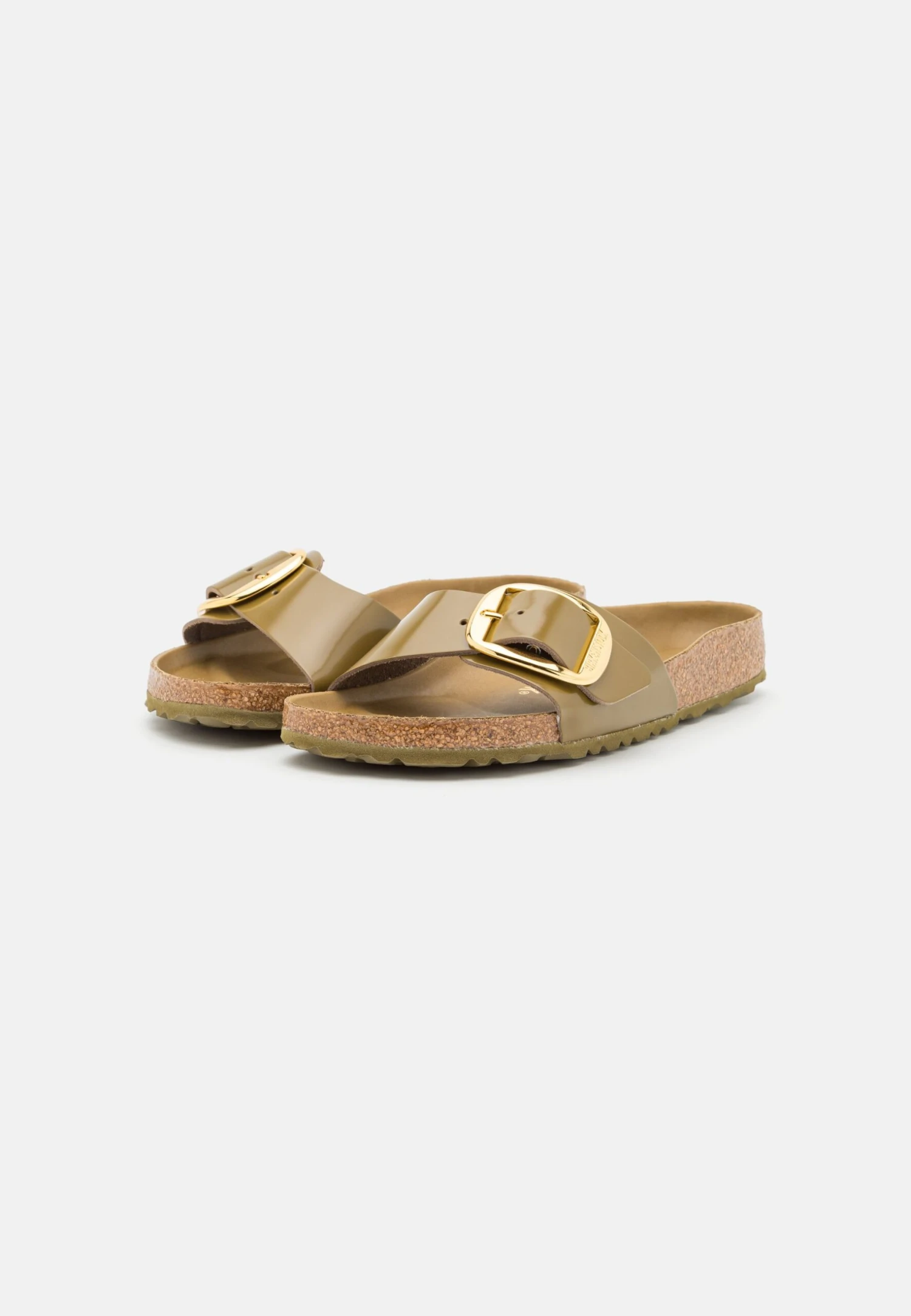 Birkenstock Madrid Big Buckle- Mules - High Shine Mud Green - Image 3