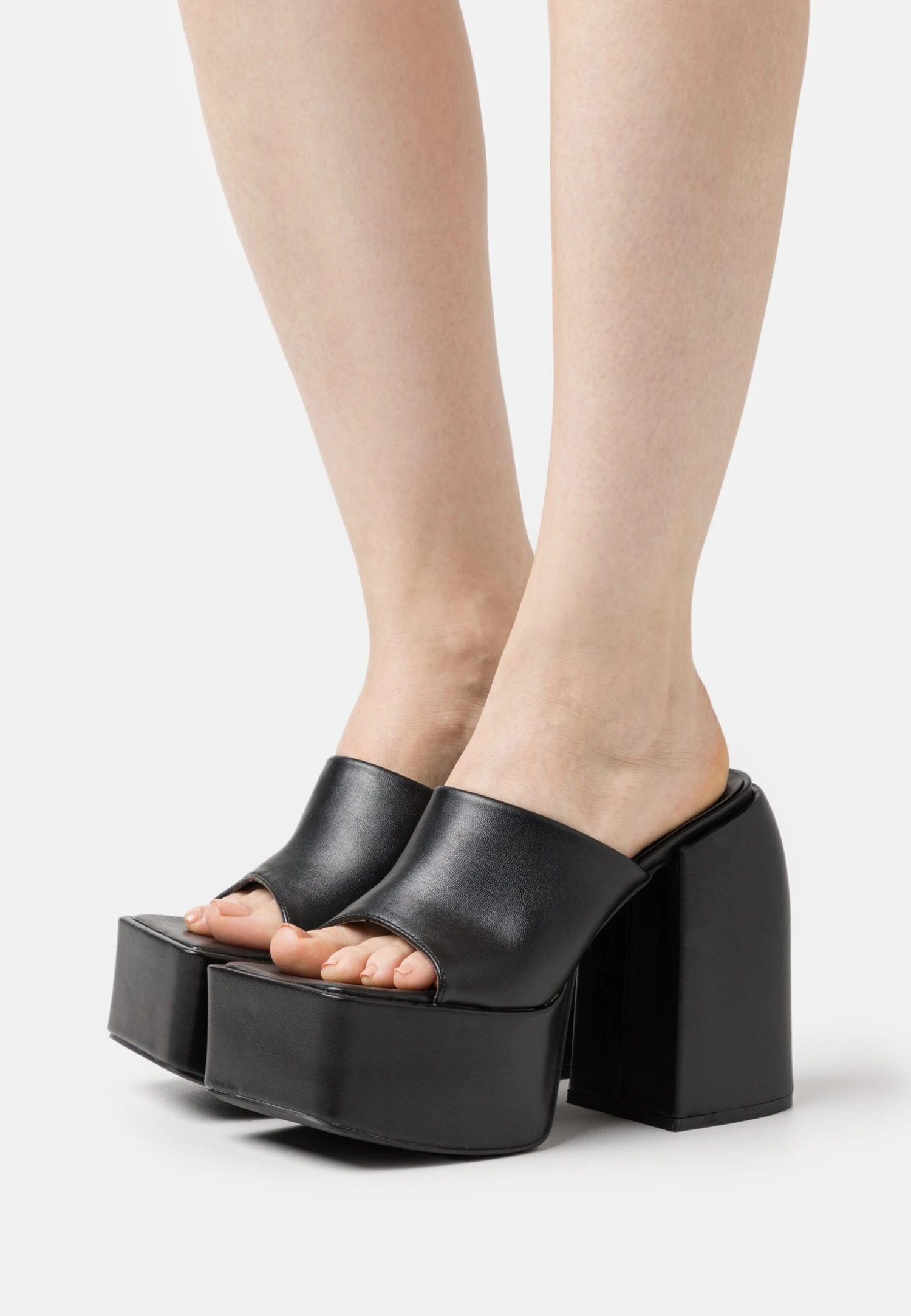 Raid Bina - Heeled Mules - Black