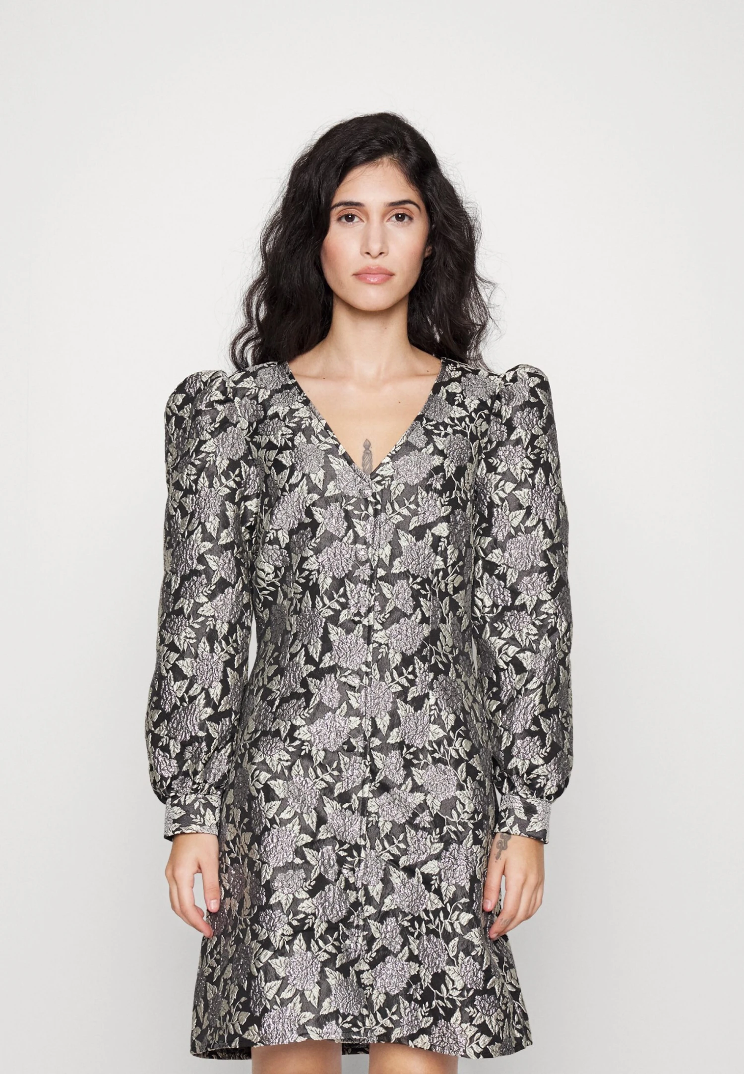 Pieces Petite Pcmercy V Neck Dress - Cocktail Dress / Party Dress - Black