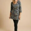 Arlina Organic Printed Mirage - Day Dress