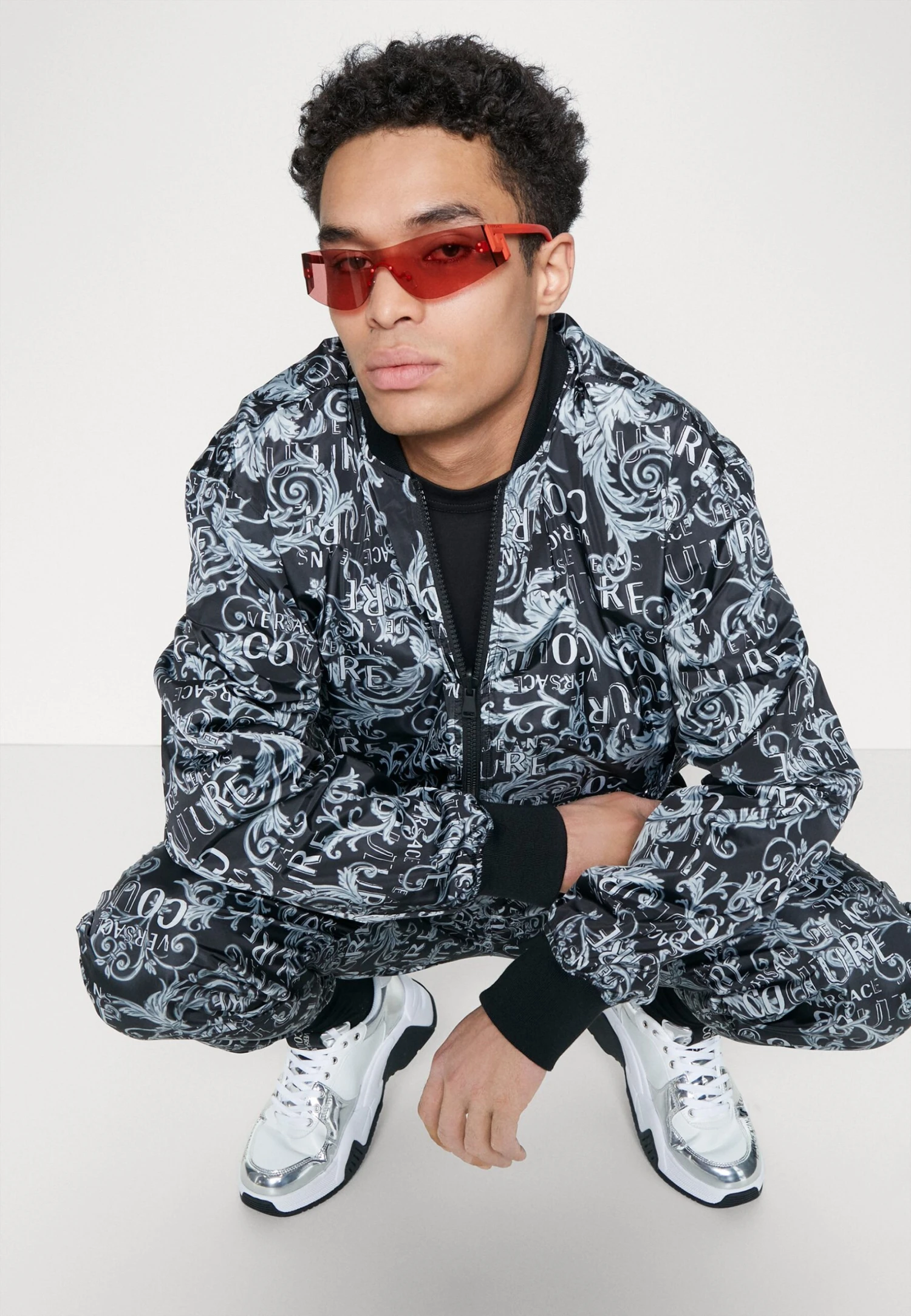 Logo- Bomber Jacket - Steel - Image 5