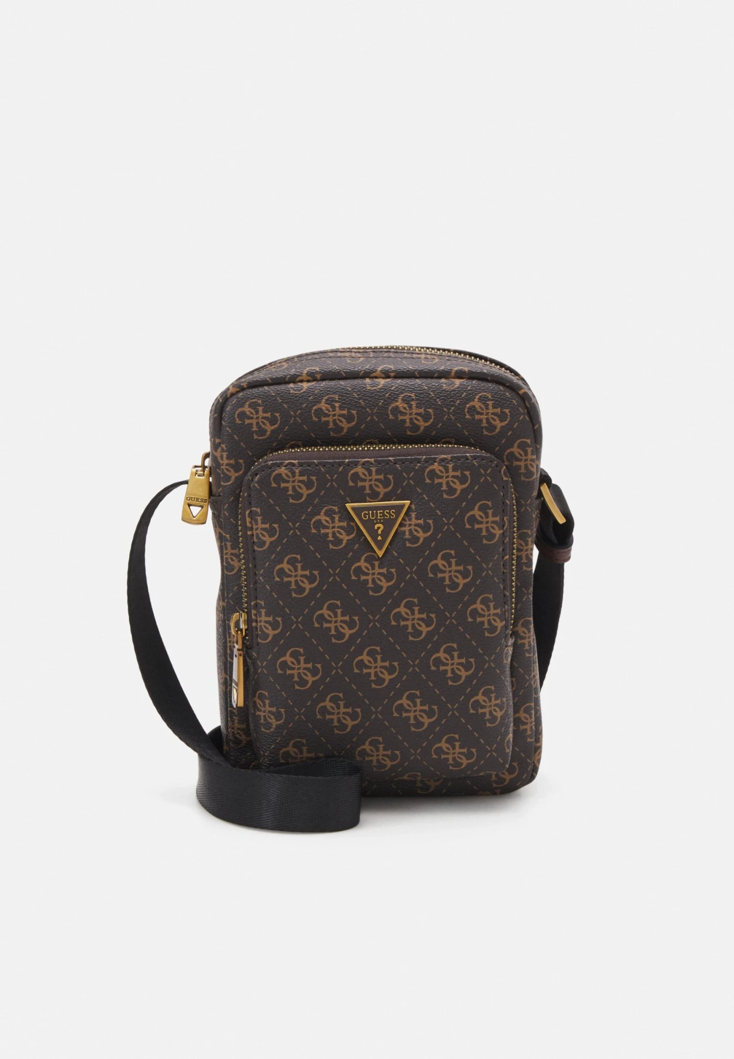 Guess MILANO XBODY DOUBLE - Cross Body Bag - Brown/ochre - Image 2