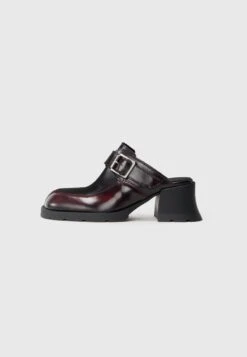 Miista ALANYS - Heeled Mules - Burgundy/black