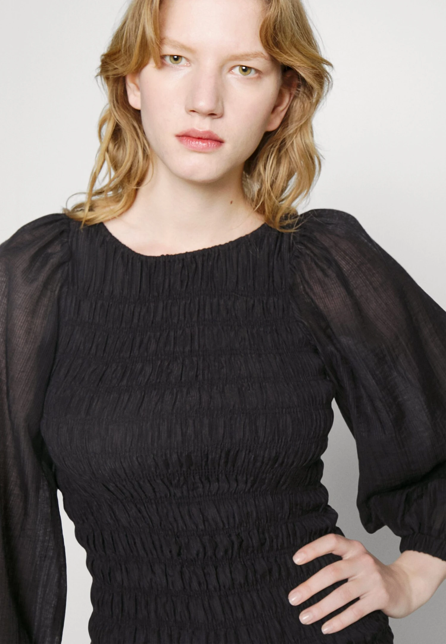 Mother Of Pearl Ariella Sheer - Day Dress - Black - Image 4