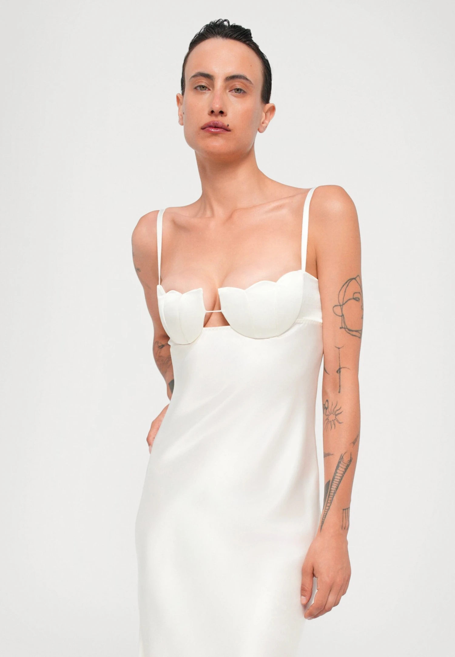 MIDI TULIP - Cocktail Dress / Party Dress - Ivory - Image 5