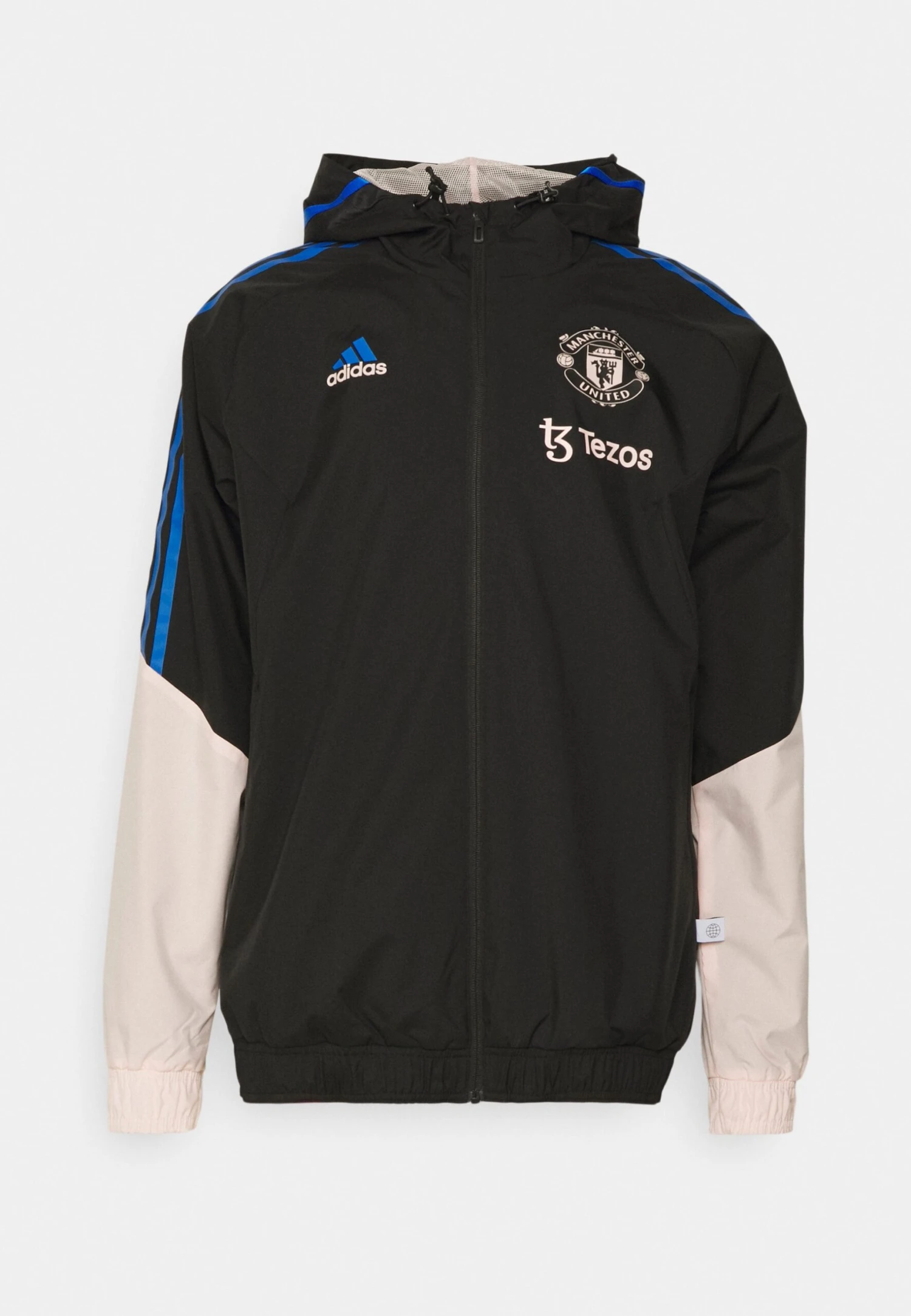 ADIDAS PERFORMANCE Manchester United Allweather Jacket - Club Wear - Black/Icey Pink - Image 4