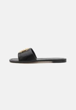 Tory Burch ELEANOR SLIDE - Mules - Perfect Black/gold