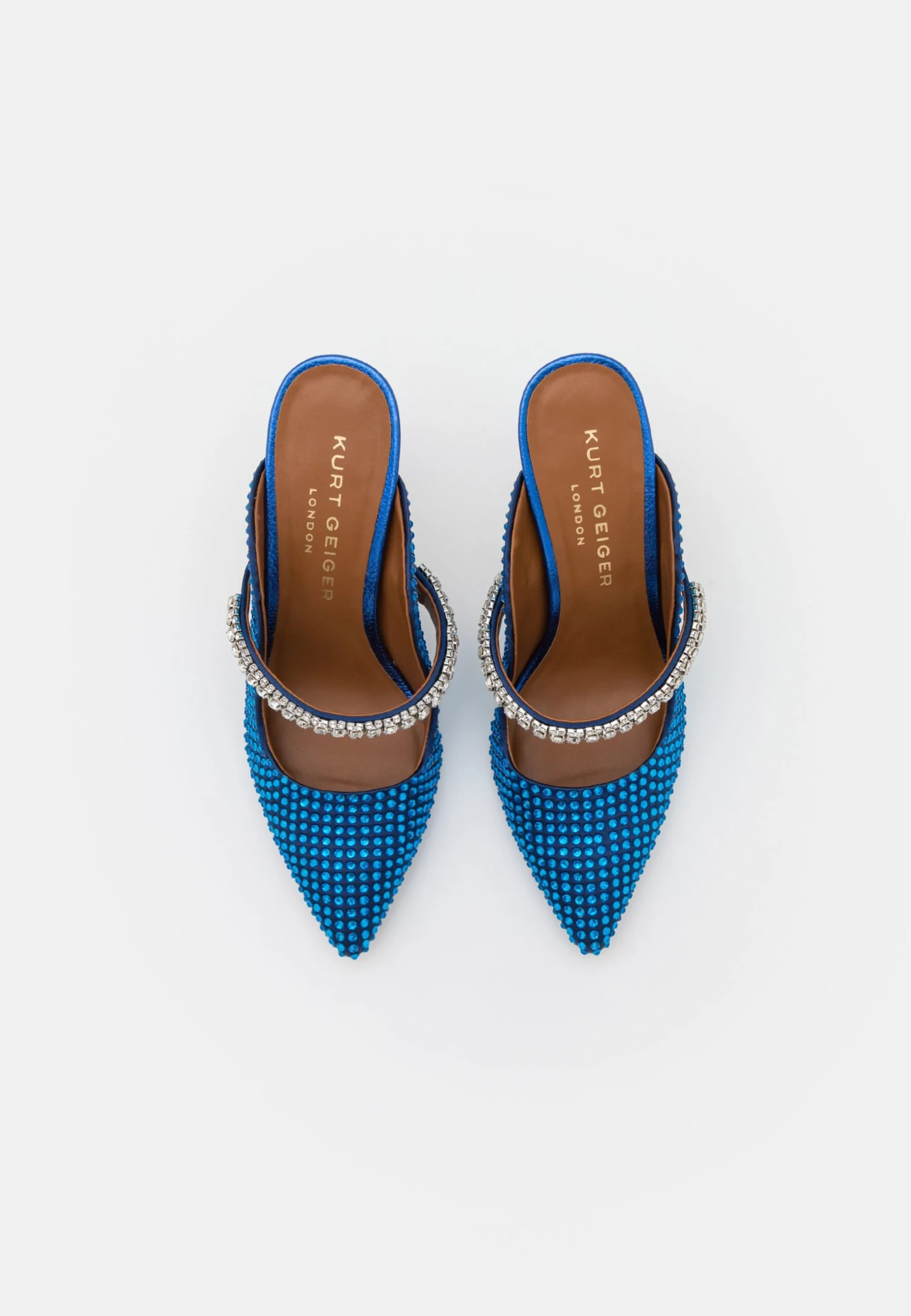 Kurt Geiger London Duke - Heeled Mules - Blue - Image 5