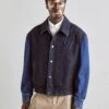 Mens Jumper - Denim Jacket - Blue