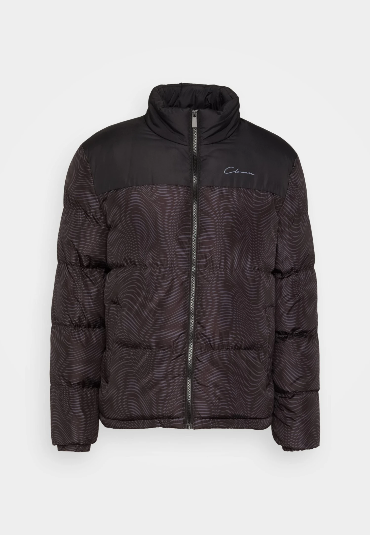 Contrast Wave Jacket - Winter Jacket - Black - Image 5