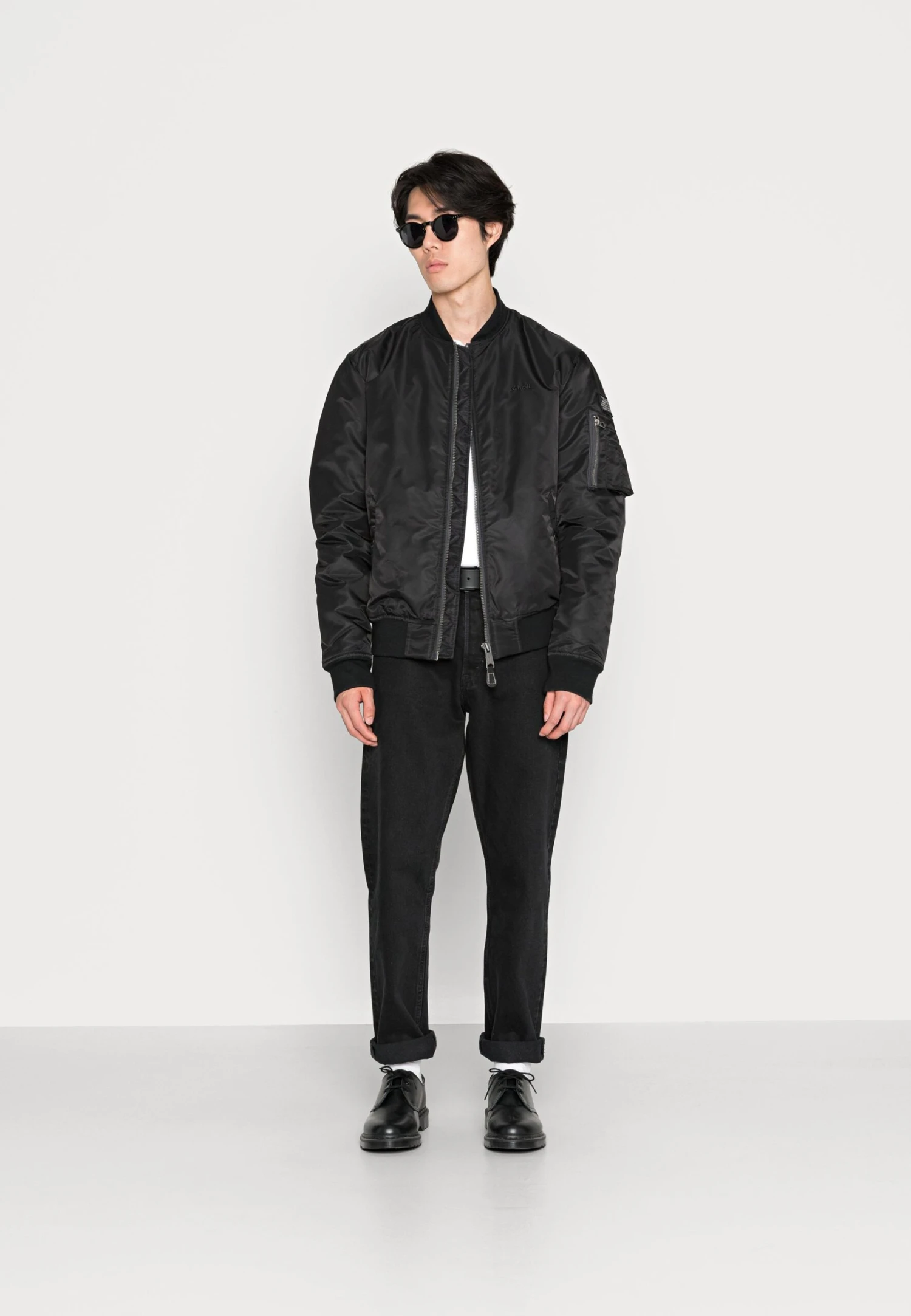 Schott Airforcers - Bomber Jacket - Black - Image 2