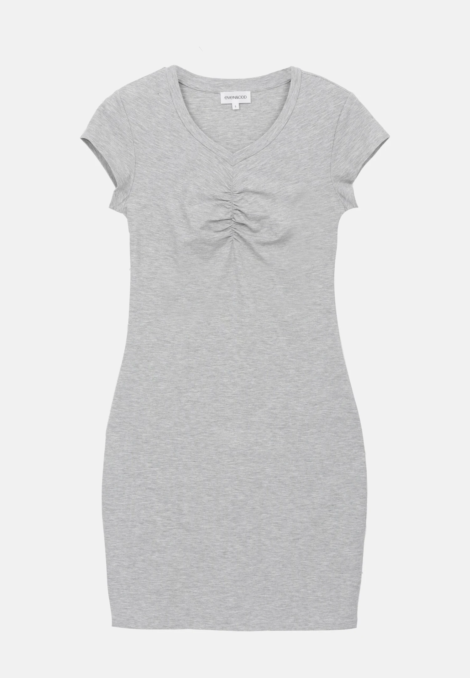 Even&Odd Jersey Dress - Light Grey Melange - Image 4