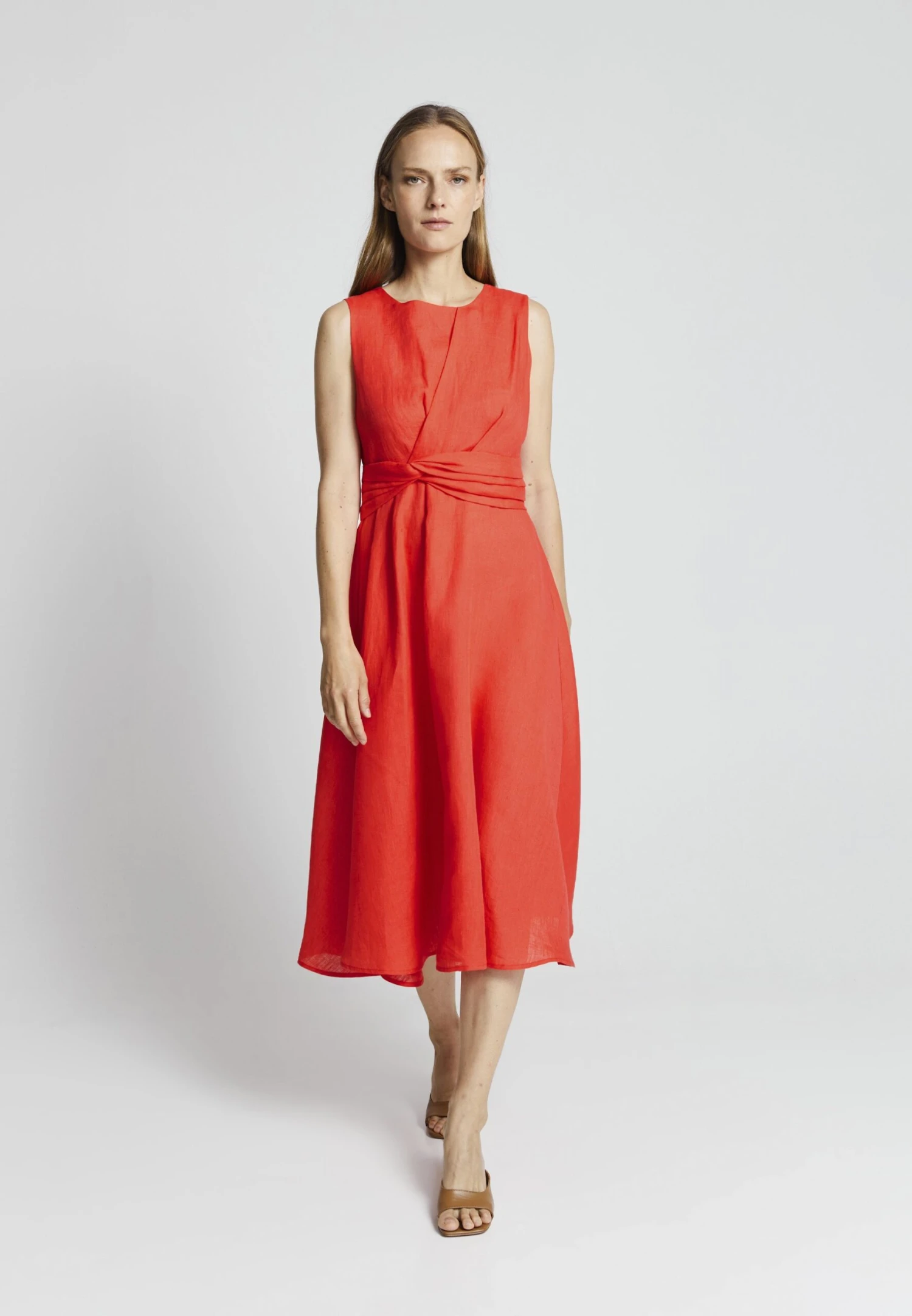 Leana Dress - Day Dress - Red - Image 2