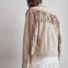 J.Lindeberg Fabio Jacket - Leather Jacket - Safari Beige