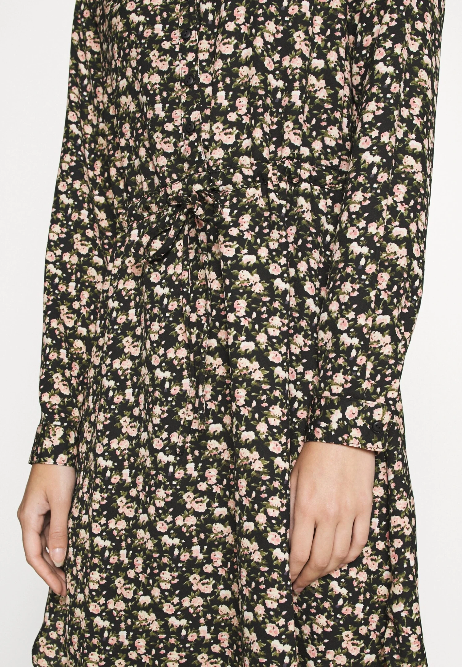 ONLY Onlcory V Neck - Shirt Dress - Black/Sarah - Image 6