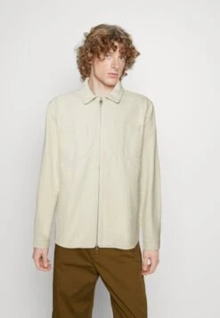 Revolution Overshirt With Zipper Closure - Light Jacket - Offwhite