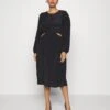 Vero Moda Curve Vmnya Catch Calf Dress- Day Dress - Black